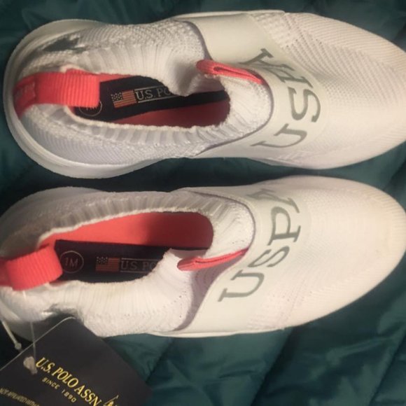 U.S. Polo Assn Girl's Heritage Court Slip-On Sneakers - Picture 3 of 5